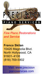 Precision Piano Services business card
