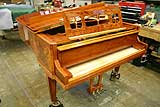 Schimmel Art Case Grand Piano in for piano service
