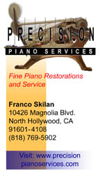 Precision Piano Services business card