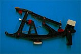 Composite piano wippen assembly