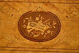 Closeup detail of German Steinway Art Case
