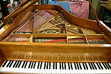 Enlarge this image Closeup top view of German Steinway and Sons Grand Piano