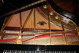 Restored Mason & Hamlin Grand Piano open view