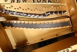 Enlarge this image New piano bridge on restored piano