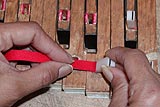 Enlarge this image High quality felt replacement on piano keys