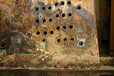 Enlarge this image Piano pinblock ruined by stripping agent from poor piano refinishing