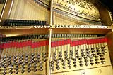 Enlarge this image Steinway and Sons later front duplex bearing bars after restringing
