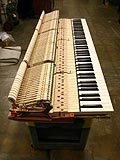 Enlarge this image Full shot of 1920's Vintage Steinway and Sons Piano action with genuine Ivory keytop restoration