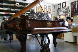 1880's Steinway and Sons Style 3 Art Case grand piano • Click to enlarge