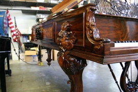 1880's Steinway and Sons Style 3 Art Case grand piano • Click to enlarge