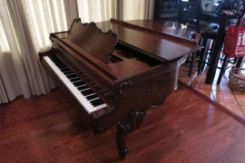 1917  Kranich and Bach Queen Anne Grand Piano • Click to enlarge