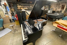 1918 Steinway Model A3 Silver and Black grand for sale • Click to enlarge