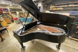 1918 Steinway Model A3 Silver and Black grand for sale • Click to enlarge