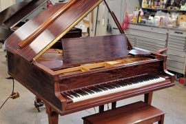 1924 Knabe Mahogany Grand Piano Restoration • Click to enlarge