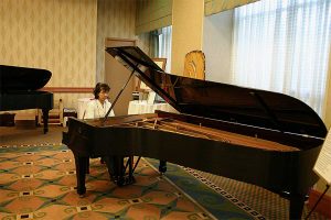 Franco's restored Steinway and Sons Style 3 concert grand piano