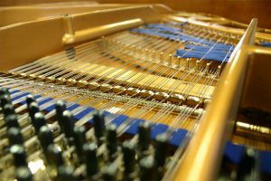 Restrung Bluthner grand piano rebuilt