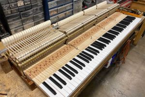 A new Steinway keyset and action components completed