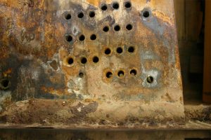 Piano pinblock ruined by stripping agent from poor piano refinishing