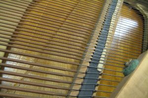 Piano manufacturing defects on bridge notching to be corrected