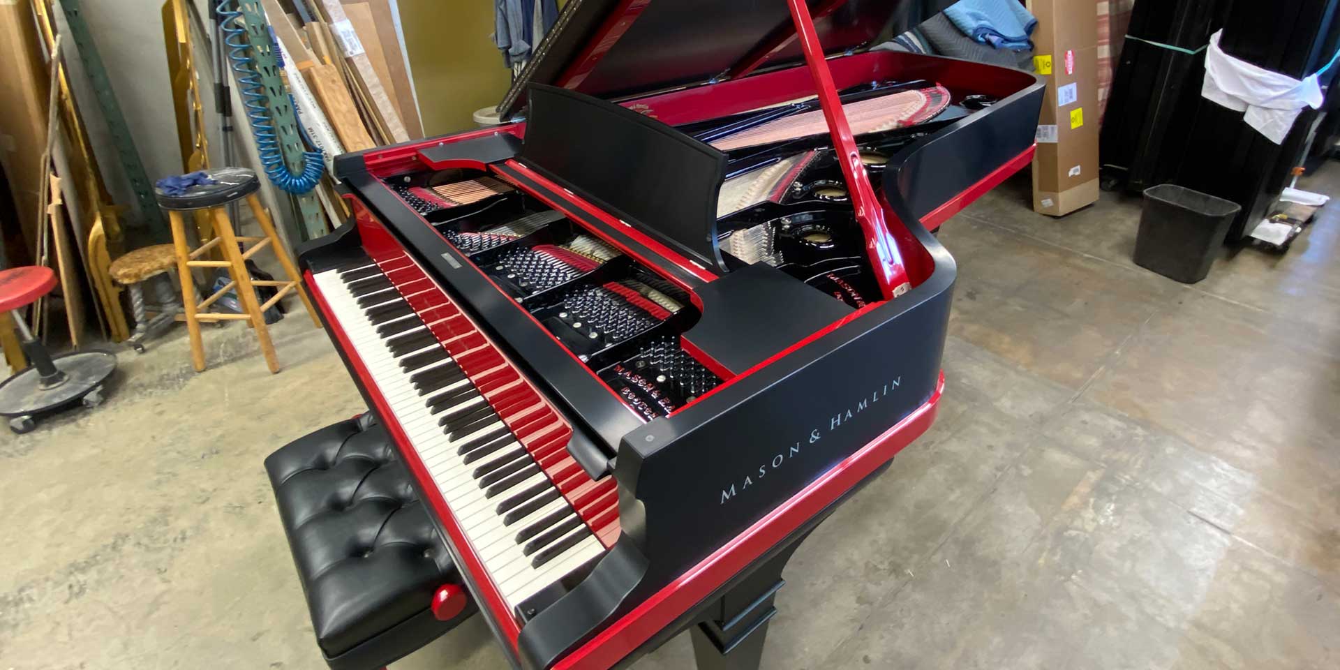 1937 Mason and Hamlin CC2 concert grand piano with Wayne Stahnke Live Performance LX high resolution reproducing player piano system