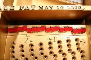 Steinway and Sons early front duplex bearing bars