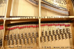 Steinway and Sons early front duplex bearing bars restrung